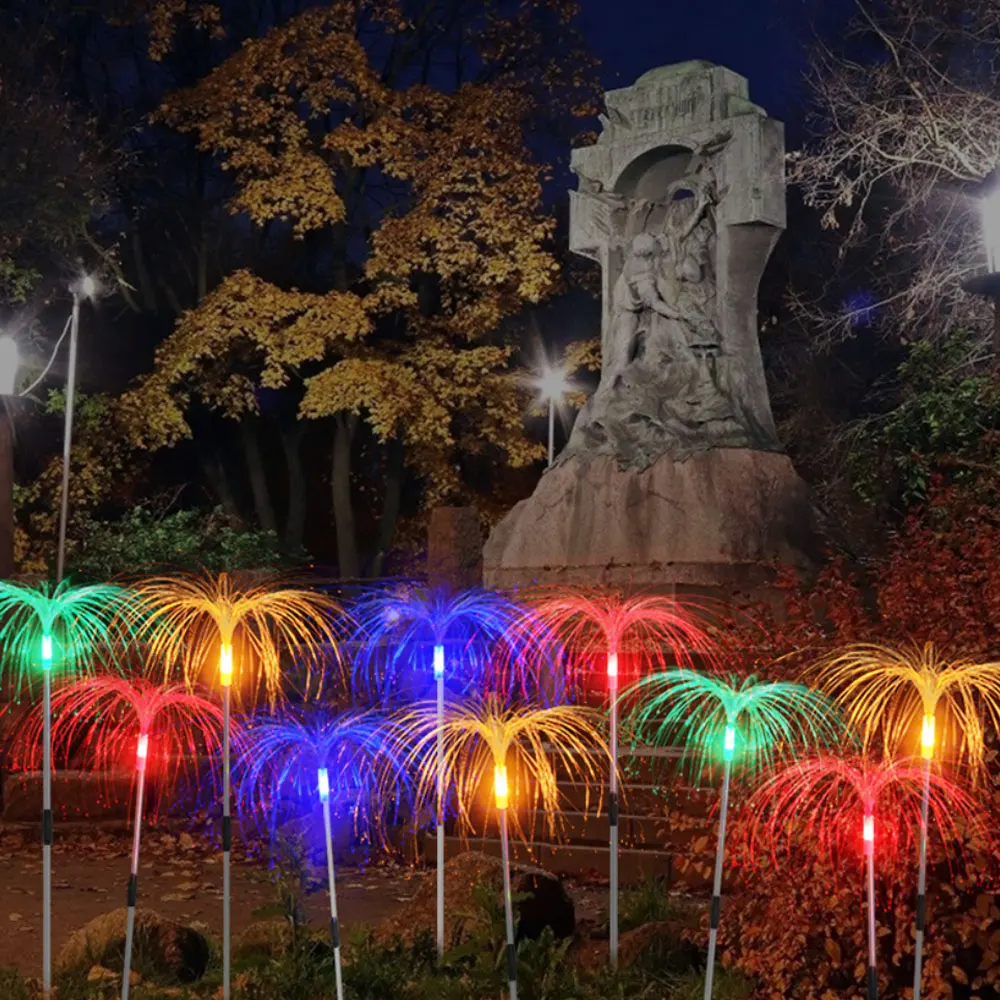 4 in 1 Solar Powered Garden Lights Outdoor Fireworks Lamp Jellyfish Fiber Optic Night Lamp Landscape Lawn Garden Holiday Decor
4 in 1 Solar Powered Garden Lights Outdoor Fireworks Lamp Jellyfish Fiber Optic Night Lamp Landscape Lawn Garden Holiday Decor