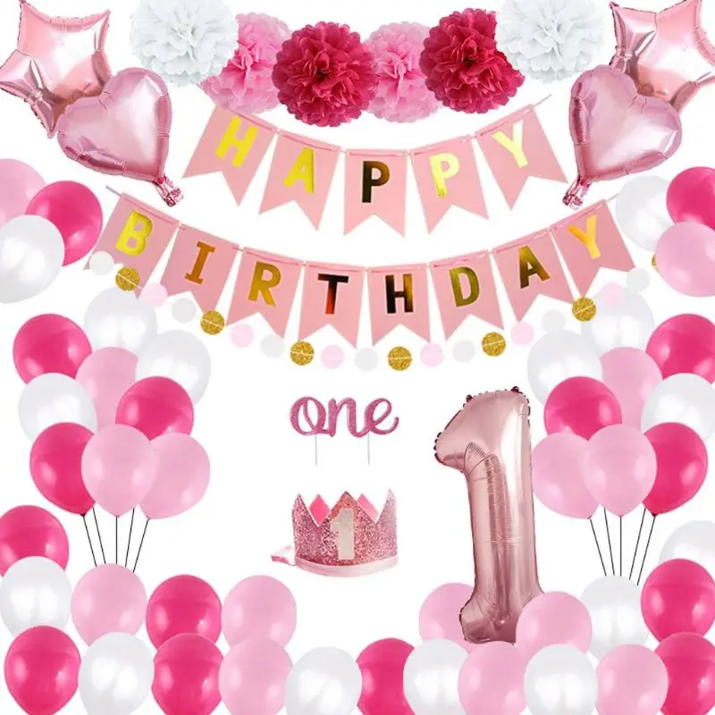 1st Happy Birthday Party Decoration Number Banner Balloons First Baby Shower 
1st Happy Birthday Party Decoration Number Banner Balloons First Baby Shower