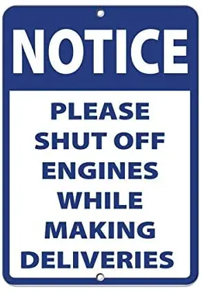 New Tin Sign Notice Please Shut Off Engines While Making Metal Road Sign,Vintage Metal Tin Sign Bar Poster Plaque 8X12 inches
New Tin Sign Notice Please Shut Off Engines While Making Metal Road Sign,Vintage Metal Tin Sign Bar Poster Plaque 8X12 inches
