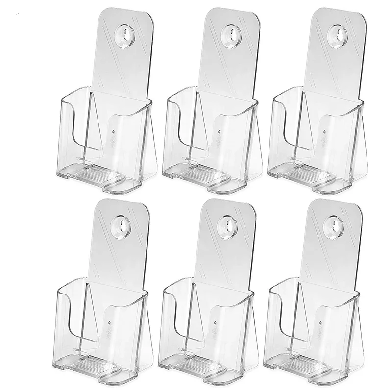 6 Pack Premium Trifold 4 Inches Wide Brochure Holder, Plastic Brochure Holder Wall Mount Clear Countertop Organizer Literature H
6 Pack Premium Trifold 4 Inches Wide Brochure Holder, Plastic Brochure Holder Wall Mount Clear Countertop Organizer Literature H