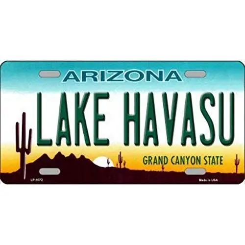 Tin Sign New Aluminum Lake Havasu Arizona Novelty Metal License Plate Metal Sign 15X30CM
Tin Sign New Aluminum Lake Havasu Arizona Novelty Metal License Plate Metal Sign 15X30CM