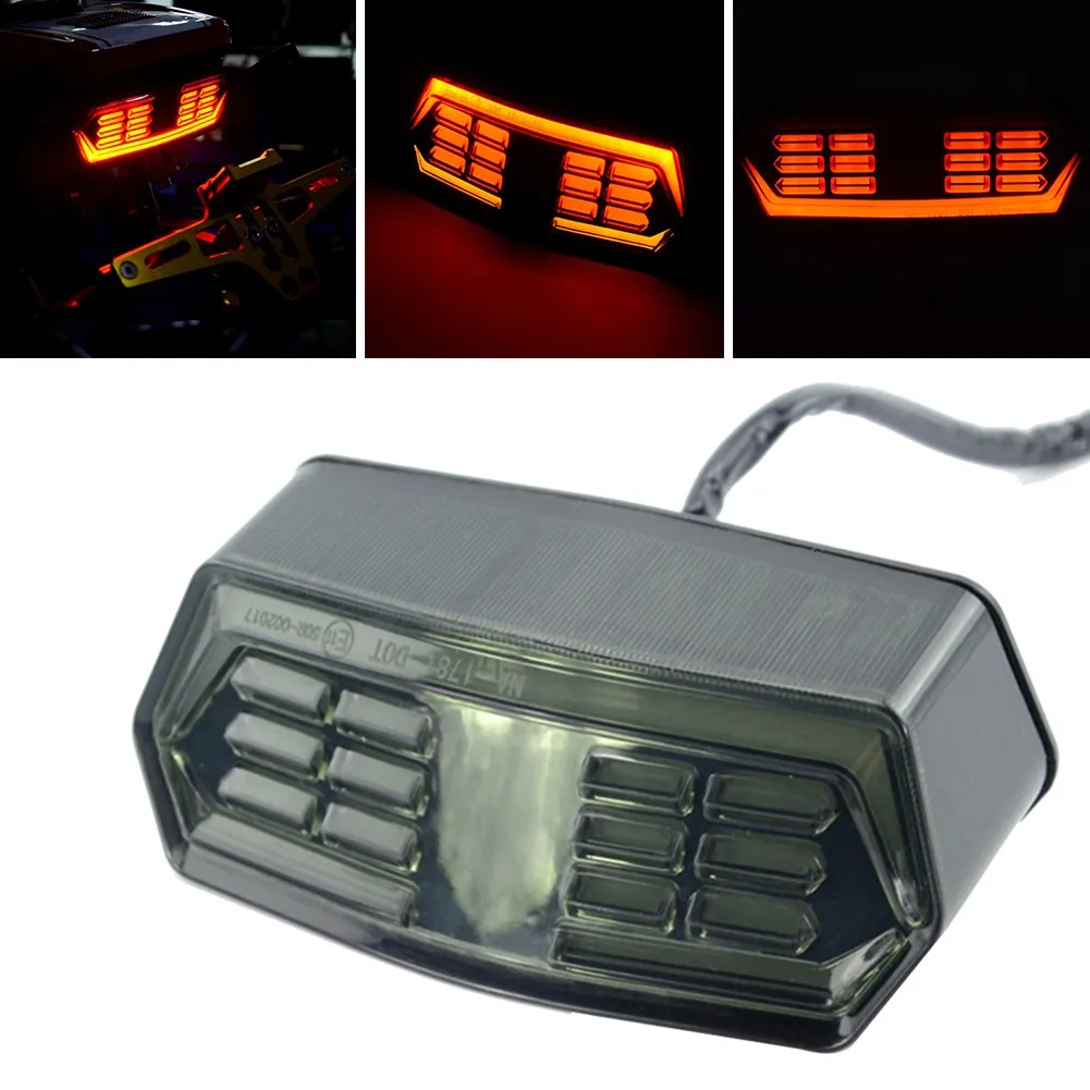 1 Pcs Motorcycle Tail Light Flowing Run Lamp 12V LED Turn Signal Brake Light Motorcycle Parts For Honda Grom125 CBR650F CTX700N
1 Pcs Motorcycle Tail Light Flowing Run Lamp 12V LED Turn Signal Brake Light Motorcycle Parts For Honda Grom125 CBR650F CTX700N