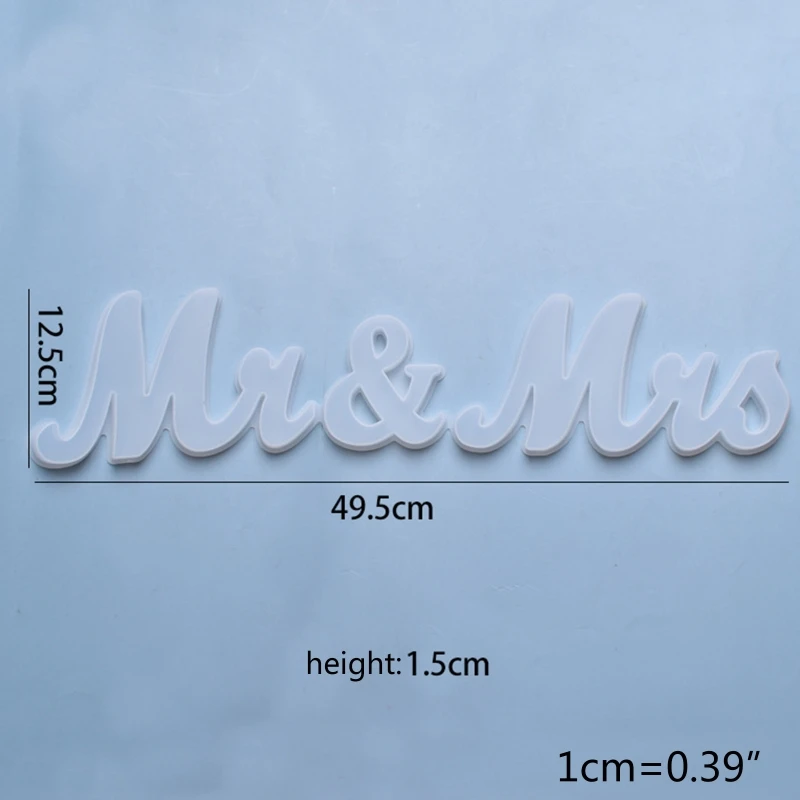 Crystal Epoxy Resin Mold MR&MRS Words Listed Casting Silicone Mould DIY Crafts Hanging Pendant Making Tools
Crystal Epoxy Resin Mold MR&MRS Words Listed Casting Silicone Mould DIY Crafts Hanging Pendant Making Tools