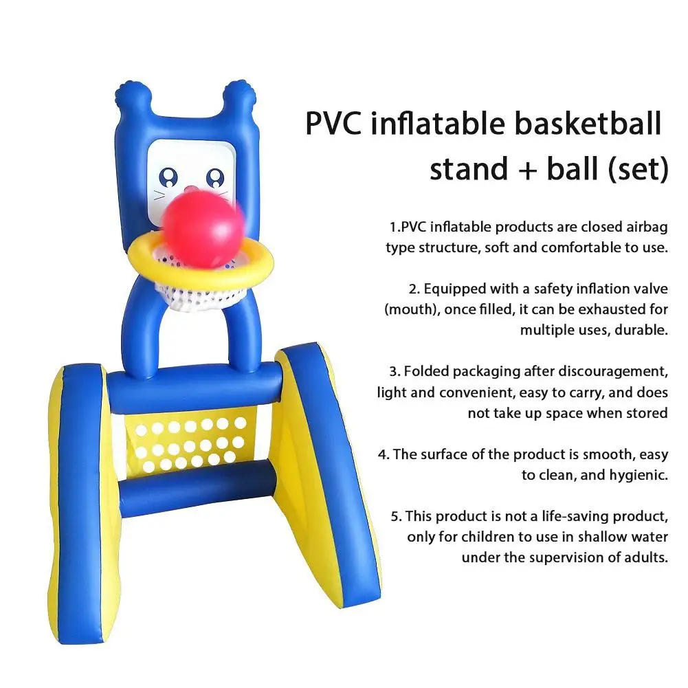 Inflatable Basketball Rack Swimming Set Portable Children's Swimming Pool Outdoor Volleyball Basketball Net For Swimming Pool 
Inflatable Basketball Rack Swimming Set Portable Children's Swimming Pool Outdoor Volleyball Basketball Net For Swimming Pool