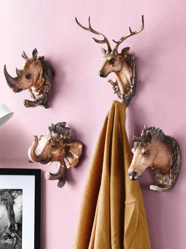 Classical Wildlife Coat Hook Animal Nordic Deer Head Pattern Resin Crafts Nail-free Key Hanger Wall Storage Hooks
Classical Wildlife Coat Hook Animal Nordic Deer Head Pattern Resin Crafts Nail-free Key Hanger Wall Storage Hooks