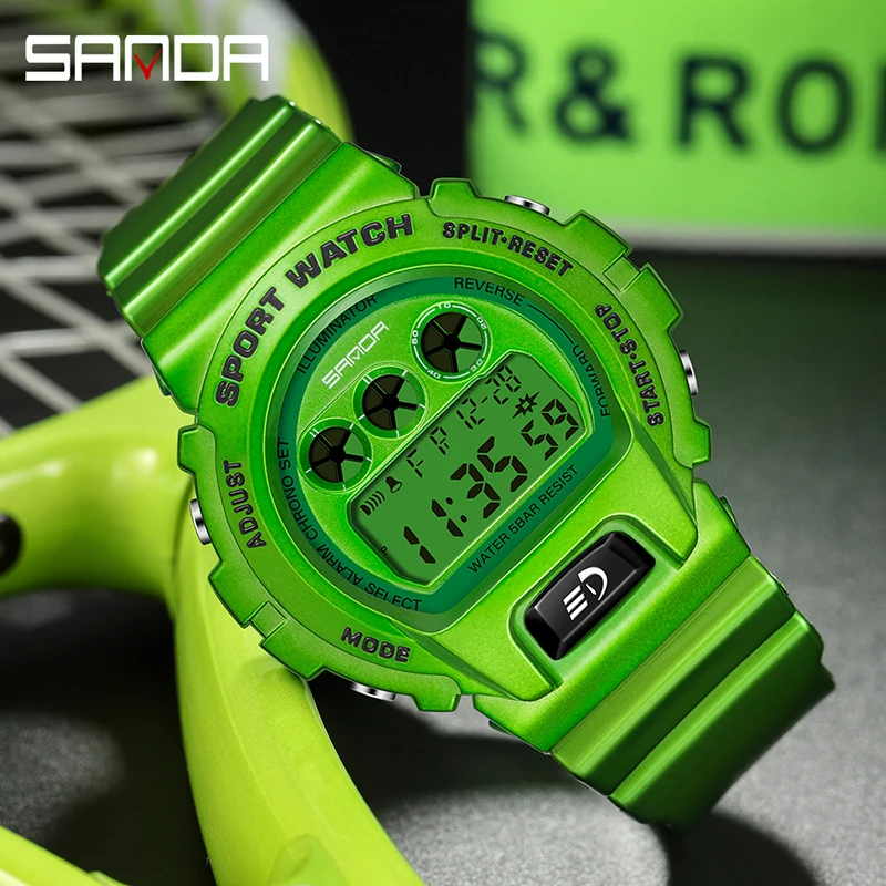 Часы наручные SANDA G Мужские Цифровые спортивные водонепроницаемые светодиодные
