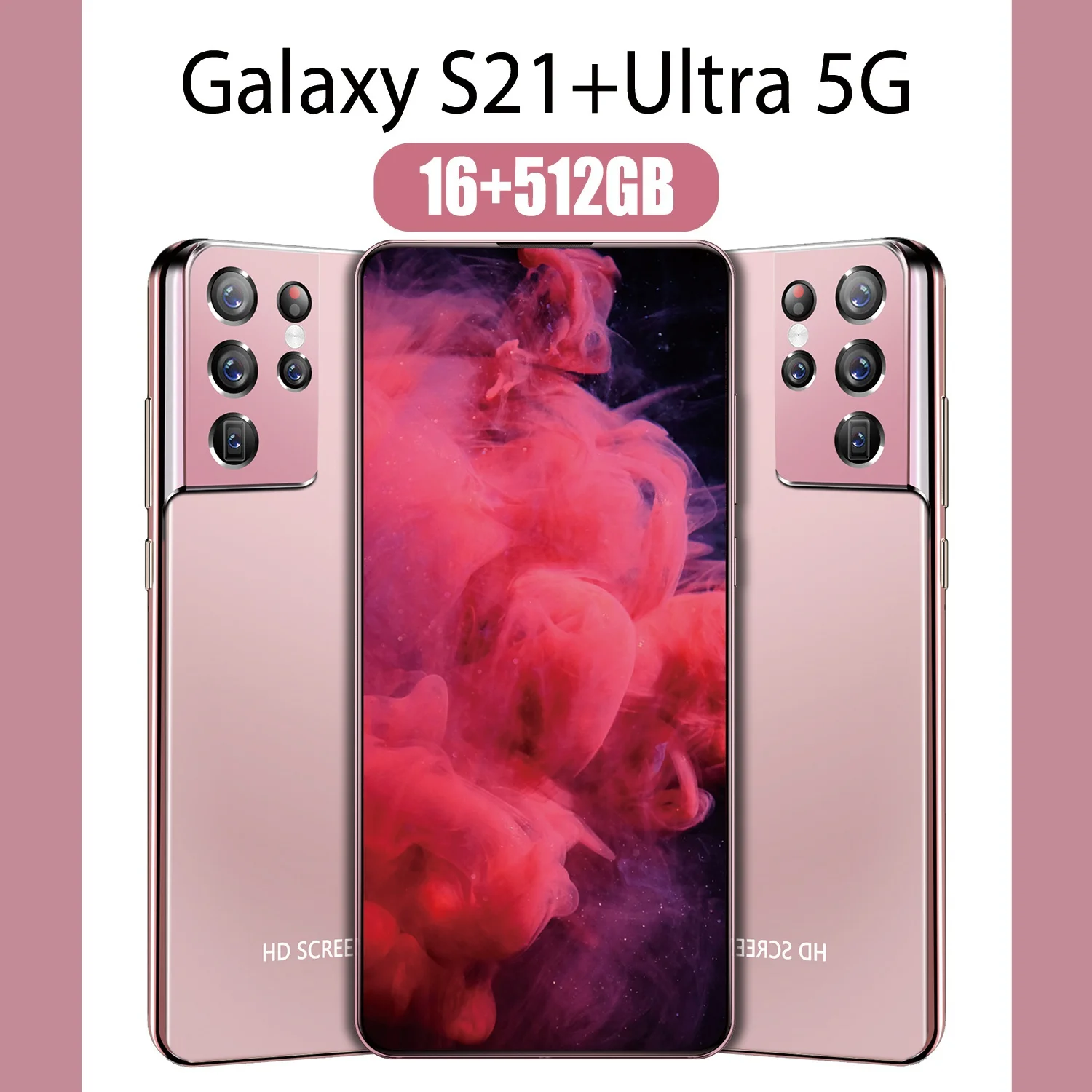 5G Android Smartphone S21+Ultra 12GB RAM 512GB ROM Mobile Phone 7.3Inch Face ID Unlocked 10.1 System Dual Sim
5G Android Smartphone S21+Ultra 12GB RAM 512GB ROM Mobile Phone 7.3Inch Face ID Unlocked 10.1 System Dual Sim