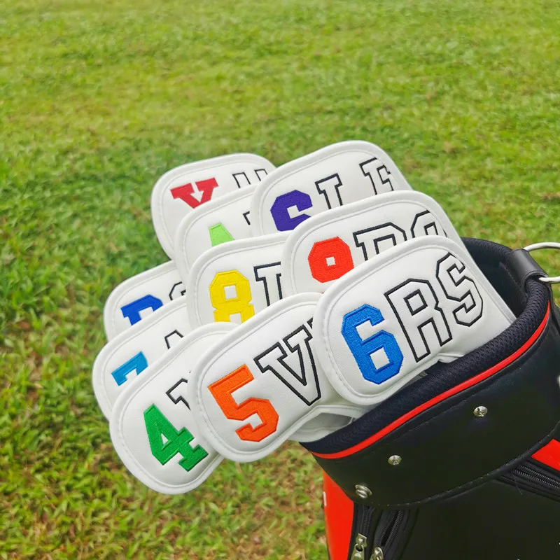10pcs Exquisite Digital Embroidery Iron Golf Iron Set Protective Cover, Club Head Cover, Ball Head Cap Cover -40
10pcs Exquisite Digital Embroidery Iron Golf Iron Set Protective Cover, Club Head Cover, Ball Head Cap Cover -40