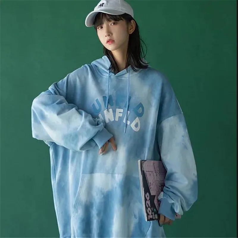 Korea Ulzzang Tie Dye Women hoodies sweatshirts Loose Hip Hop Streetwear Tops Vintage Punk Casual Harajuku New Women Clothing
Korea Ulzzang Tie Dye Women hoodies sweatshirts Loose Hip Hop Streetwear Tops Vintage Punk Casual Harajuku New Women Clothing