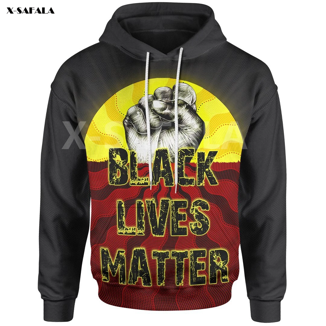 

Australia Aboriginal Indigenous Sun Black Lives Matter 3D Printed Hoodie Man Women Harajuku Zipper Pullover Sweatshirt Jacket