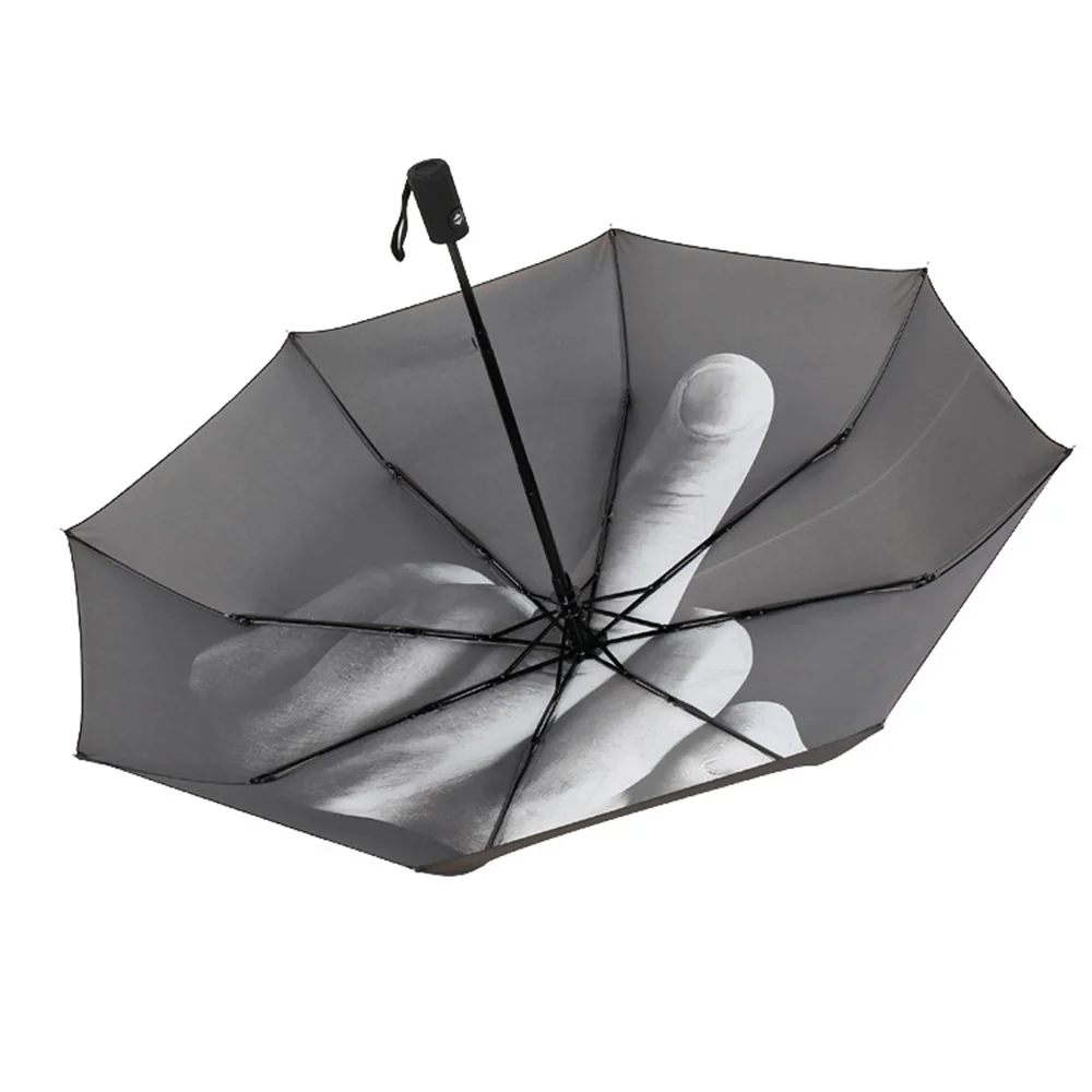 Middle Finger Full-Automatic Umbrella Rain Women Folding Anti-ultraviolet Pongee Men Windproof Travel Umbrella Parasol
Middle Finger Full-Automatic Umbrella Rain Women Folding Anti-ultraviolet Pongee Men Windproof Travel Umbrella Parasol