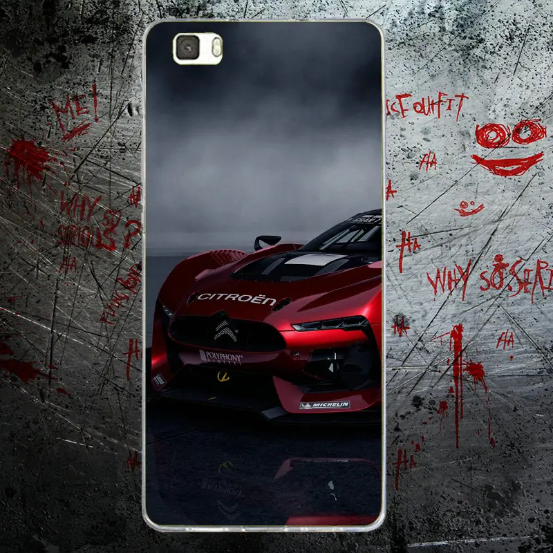 Super Cars Red Car Tuned Supra Design Soft TPU Silicon for Huawei P8 P9 P10 P20 Lite Mate 10 Pro Y5 Y6 II Y7 Honor 6X 7X 9 | Мобильные