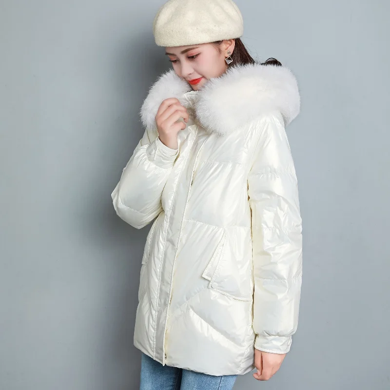 Winter Jackets Women Real Fox Fur Collar Down Coats Famale Warm New Short Jacket Ladies Korean Parkas Abrigos Para Mujer SQQ164
Winter Jackets Women Real Fox Fur Collar Down Coats Famale Warm New Short Jacket Ladies Korean Parkas Abrigos Para Mujer SQQ164
