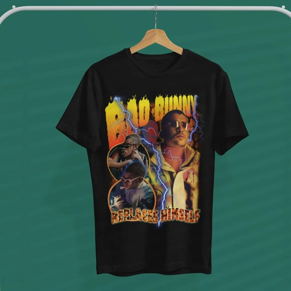 bad bunny shirt bad bunny tee replace himself vintage 90's. unisex clothing 
bad bunny shirt bad bunny tee replace himself vintage 90's. unisex clothing
