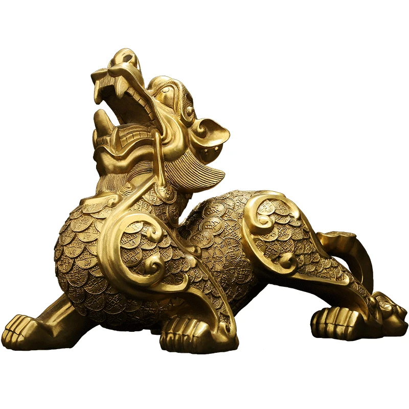 Copper Pixiu Decoration Lucky Pure Male And Female Piqiu Living Room Home Decor Furnishing Crafts Gathering Feng shui Figurines
Copper Pixiu Decoration Lucky Pure Male And Female Piqiu Living Room Home Decor Furnishing Crafts Gathering Feng shui Figurines