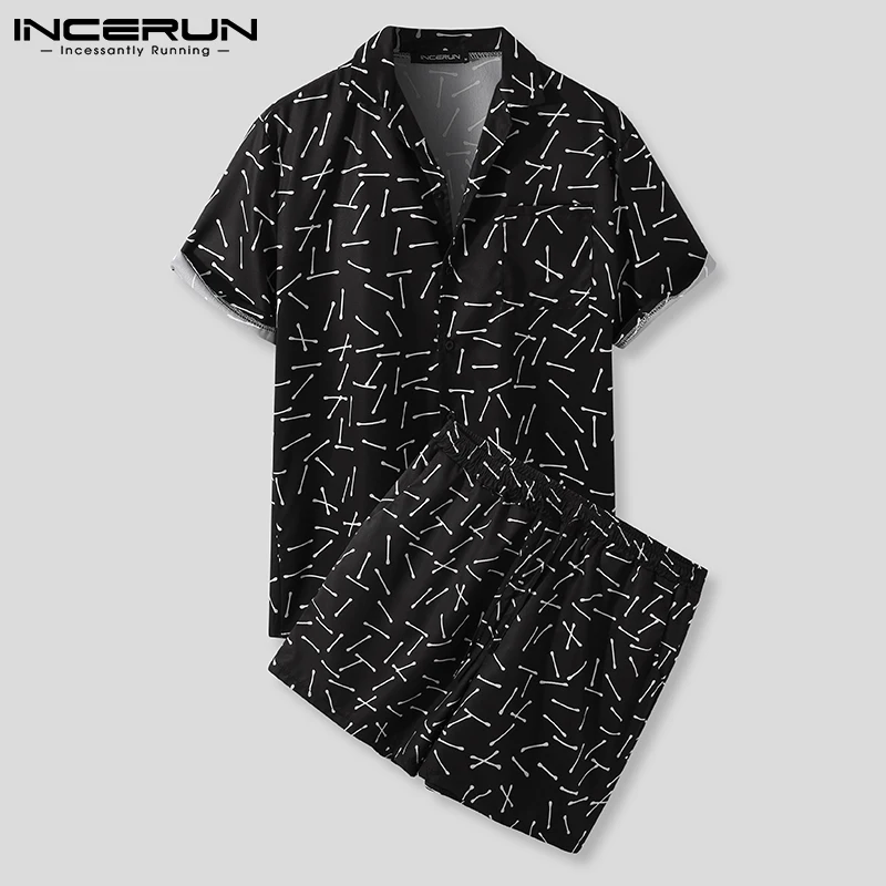 INCERUN Men Hawaiian Sets Printing Breathable Short Sleeve Button Shirt Beach Shorts Streetwear Casual Mens Suit Summer 2 Pieces
INCERUN Men Hawaiian Sets Printing Breathable Short Sleeve Button Shirt Beach Shorts Streetwear Casual Mens Suit Summer 2 Pieces