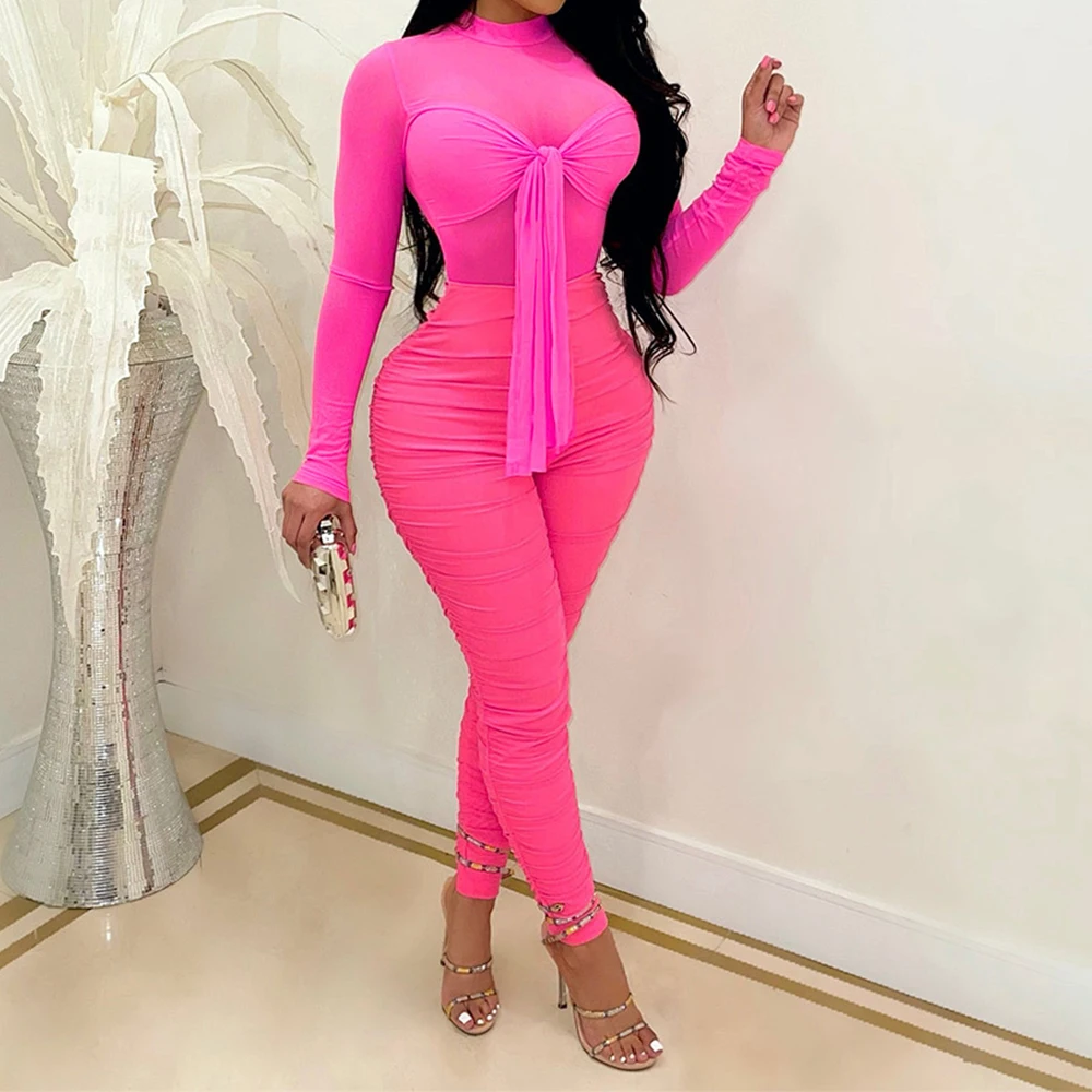 Сетчатый прозрачный комбинезон Tmustobe, Женская Осенняя бандажная уличная одежда, модная облегающая одежда для ночного клуба, сексуальный Пов... 
Сетчатый прозрачный комбинезон Tmustobe, Женская Осенняя бандажная уличная одежда, модная облегающая одежда для ночного клуба, сексуальный Пов...