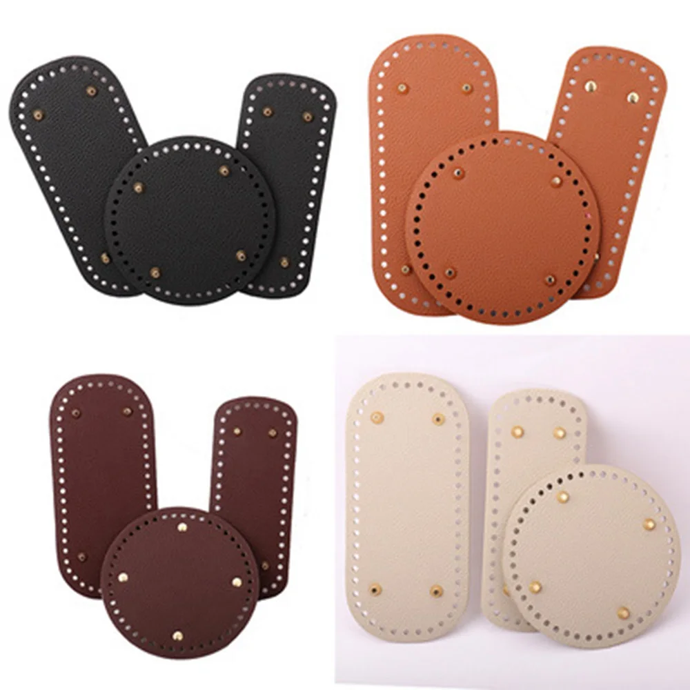 New 3pcs/set Diy Crochet Pu Bottom Hand-woven Bag Bottom Accessories High-quality Lychee Leather Bag Bottom Bag Accessories
New 3pcs/set Diy Crochet Pu Bottom Hand-woven Bag Bottom Accessories High-quality Lychee Leather Bag Bottom Bag Accessories