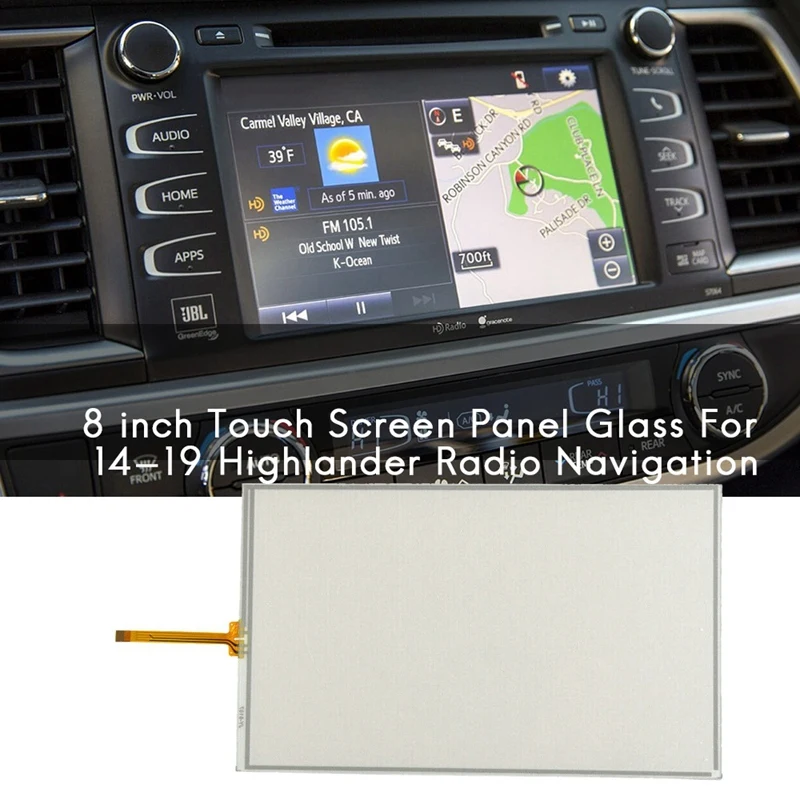 8 Inch Press Screen Panel Glass Digitizer for 14-19 Toyota Highlander Radio Navigation LA080WV2 (TD)(01)
8 Inch Press Screen Panel Glass Digitizer for 14-19 Toyota Highlander Radio Navigation LA080WV2 (TD)(01)