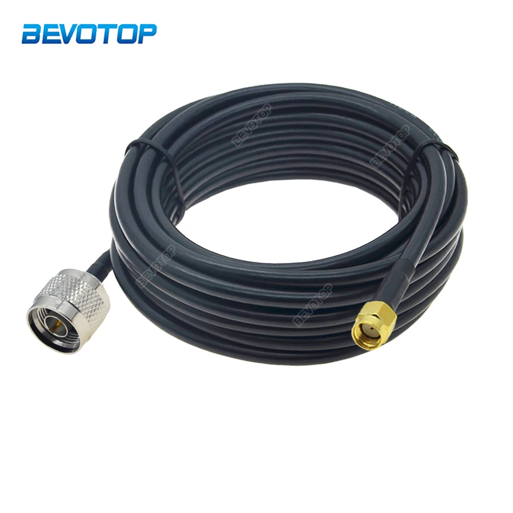LMR200 RP SMA Male to N Male LMR-200 Coaxial Cable RF Extension Jumper for 4G LTE Wireless Router Gateway Cellular ADS-B Radio
LMR200 RP SMA Male to N Male LMR-200 Coaxial Cable RF Extension Jumper for 4G LTE Wireless Router Gateway Cellular ADS-B Radio
