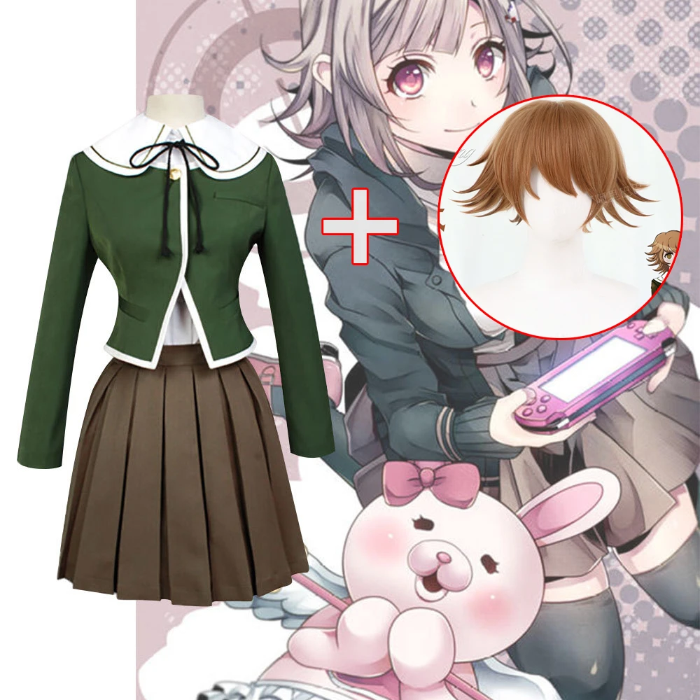 New Danganronpa V3 Cosplay costumes Chihiro Fujisaki uniform school uniform Coat / Skirt / coat Costumes for women Anime cosplay 
New Danganronpa V3 Cosplay costumes Chihiro Fujisaki uniform school uniform Coat / Skirt / coat Costumes for women Anime cosplay