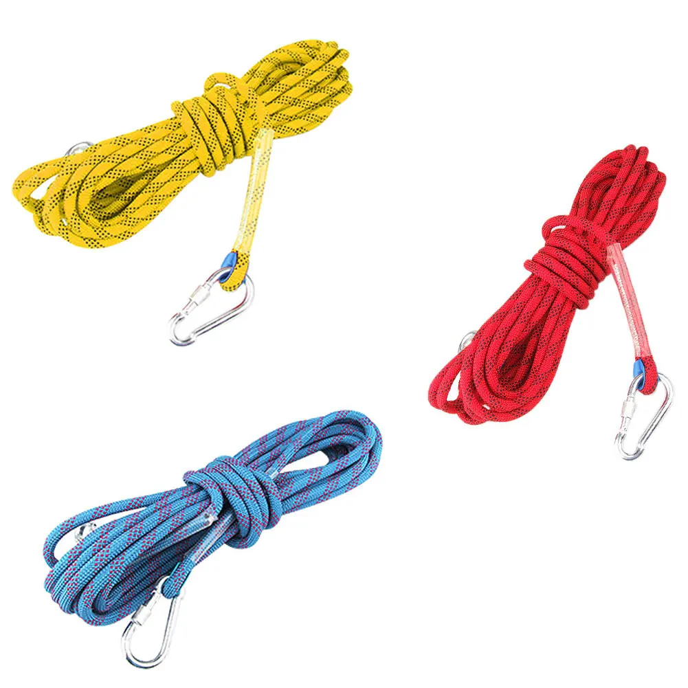 10M Professional Rock Climbing Cord Outdoor Hiking Accessories Rope 12mm Diameter High Strength Cord Safety Rescue Safety Rope
10M Professional Rock Climbing Cord Outdoor Hiking Accessories Rope 12mm Diameter High Strength Cord Safety Rescue Safety Rope