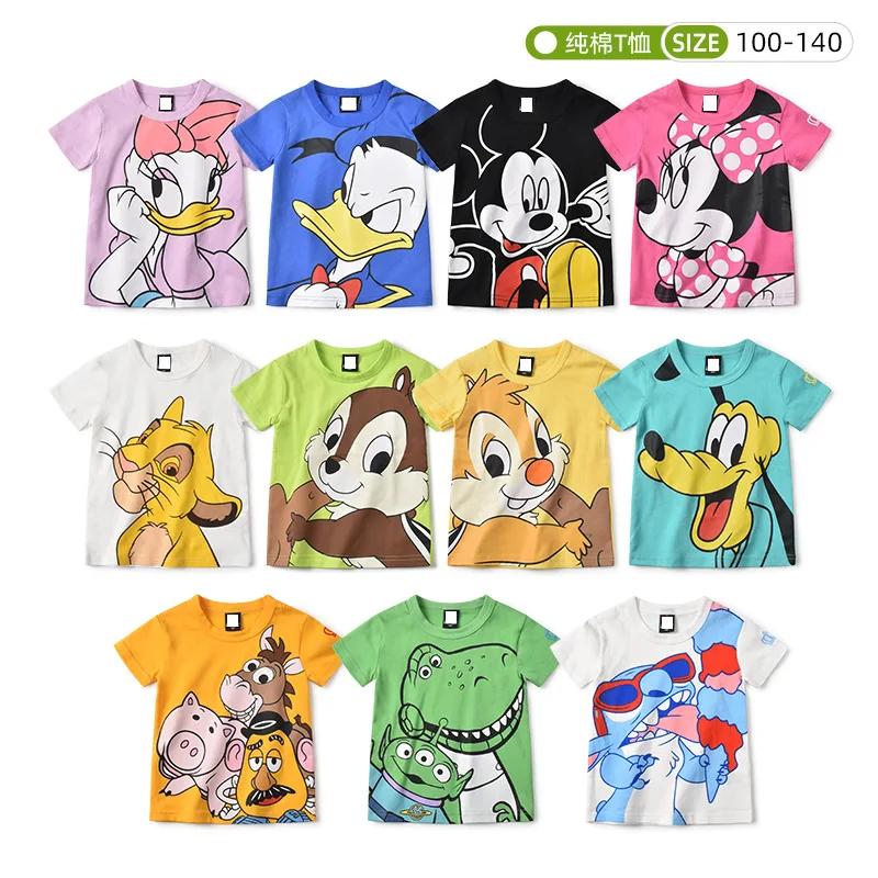 Disney Summer New Children's Clothing Minnie Mickey Children's T-shirt Baby Cartoon Cotton Short-Sleeved Toy Story T-shirt
Disney Summer New Children's Clothing Minnie Mickey Children's T-shirt Baby Cartoon Cotton Short-Sleeved Toy Story T-shirt