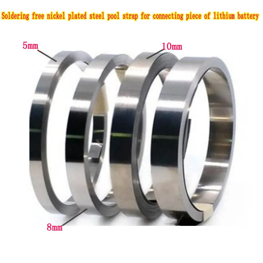 10m/Roll 18650 Li-ion Battery Nickel Plated Strip Connector 0.1mm 0.12mm 0.15mm 0.2mm Battrey Connector Spot Weld Steel Belt
10m/Roll 18650 Li-ion Battery Nickel Plated Strip Connector 0.1mm 0.12mm 0.15mm 0.2mm Battrey Connector Spot Weld Steel Belt