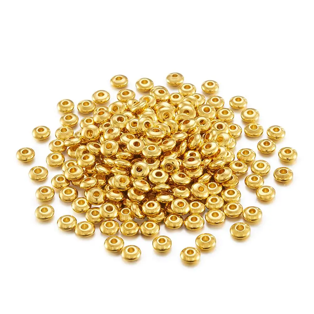 500pcs 5x2mm Golden Brass Bead Spacers Rondelle Shape Loose Beads for DIY Jewelry Making Accessories Supplie
500pcs 5x2mm Golden Brass Bead Spacers Rondelle Shape Loose Beads for DIY Jewelry Making Accessories Supplie
