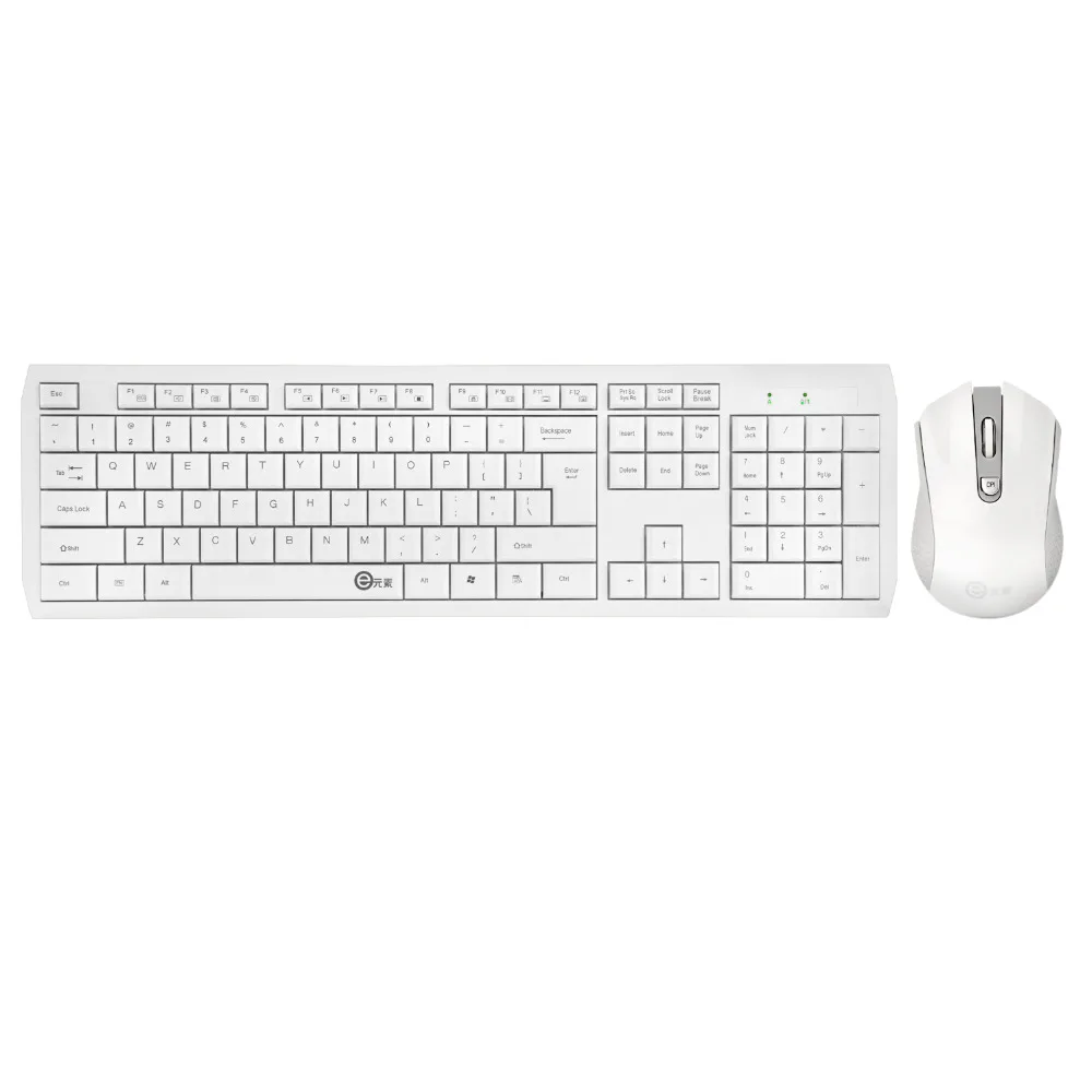 E710 2.4G Wireless Keyboard Mouse Combo ,Slim Design Quiet Key 104 keys White Keyboard and Mice for PC Home Office Smart TV
E710 2.4G Wireless Keyboard Mouse Combo ,Slim Design Quiet Key 104 keys White Keyboard and Mice for PC Home Office Smart TV