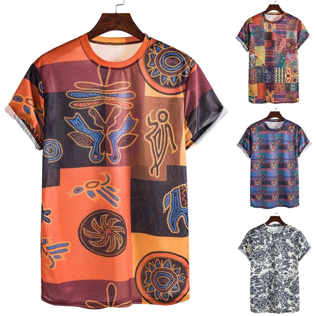 Men's national style printed short-sleeved T-shirt summer fashion comfortable short-sleeved printed short-sleeved
Men's national style printed short-sleeved T-shirt summer fashion comfortable short-sleeved printed short-sleeved