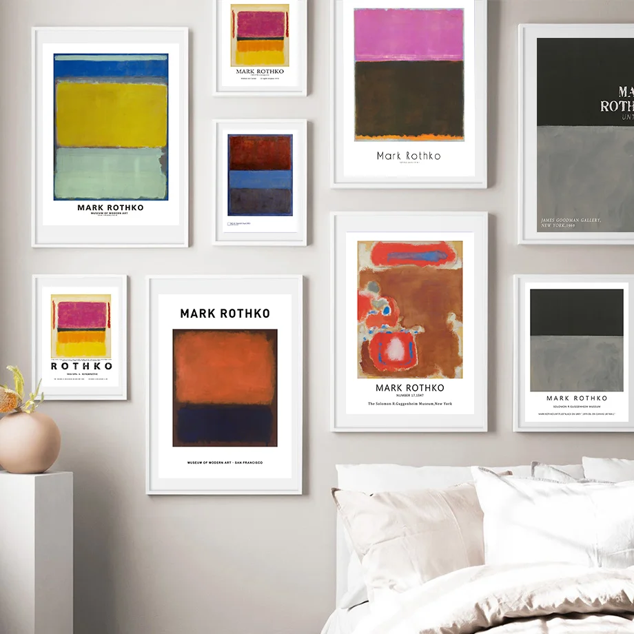 Mark Rothko абстрактная фотография без рамки распылитель Безрамная голограмма для