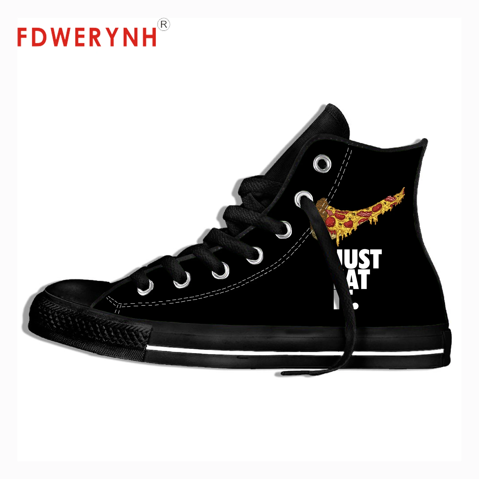 Men Walking Shoes High Top Canvas Shoes For Mans Parody Pizza Design Just Eat It De Hombre Lightweight Breathable Shoes
Men Walking Shoes High Top Canvas Shoes For Mans Parody Pizza Design Just Eat It De Hombre Lightweight Breathable Shoes