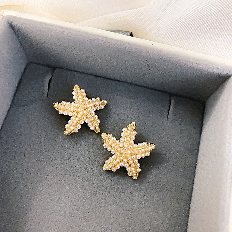 Classic Starfish Design Pearl Earrings Beautiful Earrings For Women Jewelry Fits Girl 2020 New Prevent allergy 
Classic Starfish Design Pearl Earrings Beautiful Earrings For Women Jewelry Fits Girl 2020 New Prevent allergy