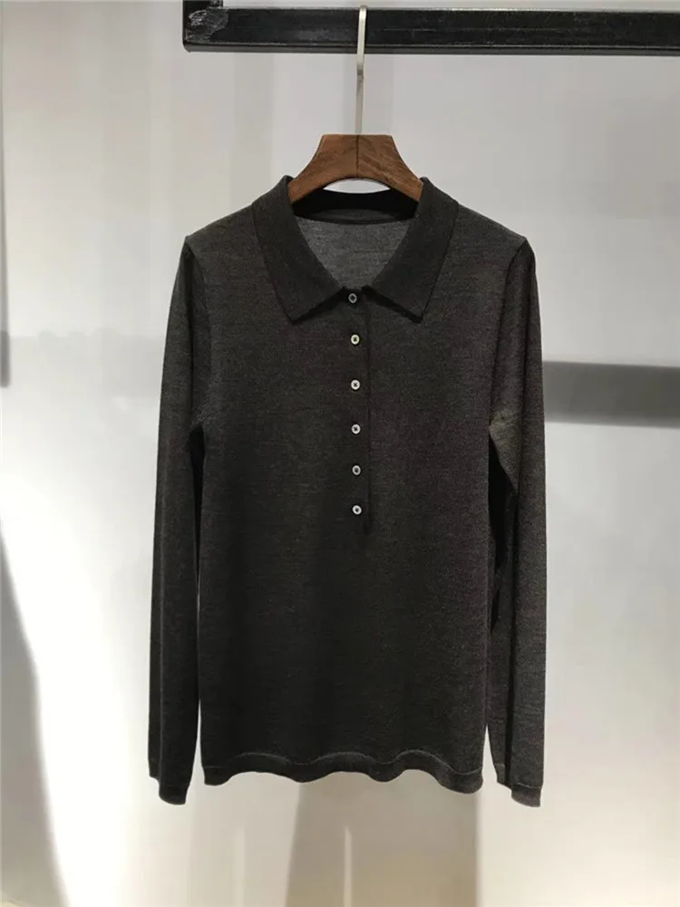 Womens Long Sleeve Solid Wool Polo Neck Sweater Pullover Close Show Thin Female Tops 2021 Early Spring
Womens Long Sleeve Solid Wool Polo Neck Sweater Pullover Close Show Thin Female Tops 2021 Early Spring