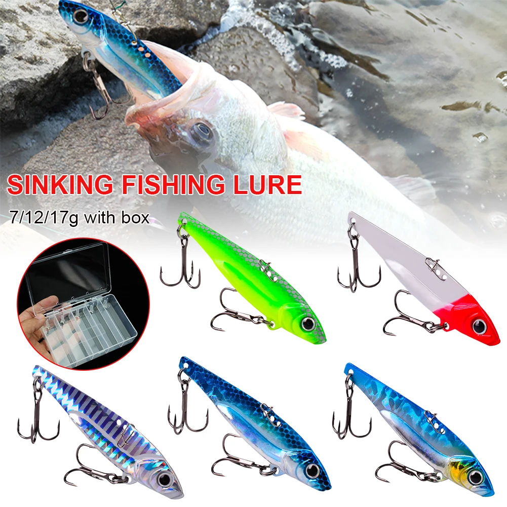 Fishing lures Metal VIB Lure 7-17g Long Shot Slots Hook Lure Hard Swimbait Tackle Artificial Bass Bait for Deep Sea Fishing
Fishing lures Metal VIB Lure 7-17g Long Shot Slots Hook Lure Hard Swimbait Tackle Artificial Bass Bait for Deep Sea Fishing