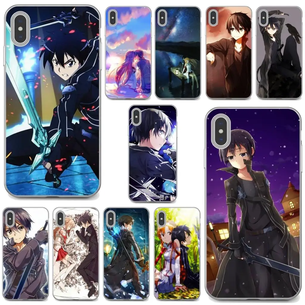 Мягкий ТПУ чехол Kirito Sword Art Online SAO Япония для Xiaomi Redmi 2 S2 3 3S 4 4A 5 5A 6 6A 7A 9 9T 9C 9A Pro Pocophone