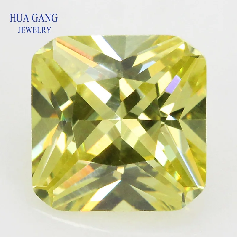 

3x3~20x20mm Olive Square Octangle Shape Princess Cut Loose CZ 4CM Stone AAAAA Synthetic Gems Cubic Zirconia
