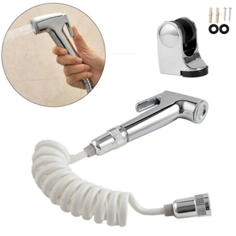 ABS Toilet Bidet Spray Shower Head Shattaf Bathroom Hand Held Hose Adapter Set With 1.5m Extendable Hose Holder Bracket
ABS Toilet Bidet Spray Shower Head Shattaf Bathroom Hand Held Hose Adapter Set With 1.5m Extendable Hose Holder Bracket