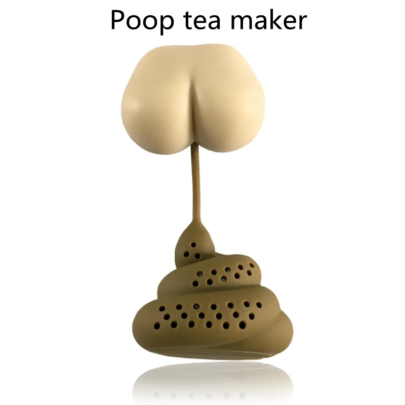 Silicone Tea Infuser Creative Reusable Poop Shaped Funny Herbal Tea Bag Reusable Coffee Filter Diffuser Strainer Tea Access
Silicone Tea Infuser Creative Reusable Poop Shaped Funny Herbal Tea Bag Reusable Coffee Filter Diffuser Strainer Tea Access