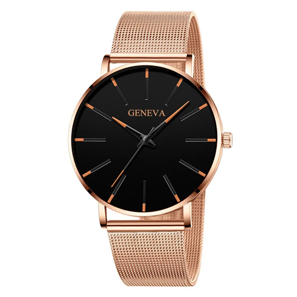 Rose Gold Mesh Watch For Men Black Stainless Steel Ultra Thin Quartz Watches Business Men Casual Clocks Reloj Montre Homme Relog
Rose Gold Mesh Watch For Men Black Stainless Steel Ultra Thin Quartz Watches Business Men Casual Clocks Reloj Montre Homme Relog