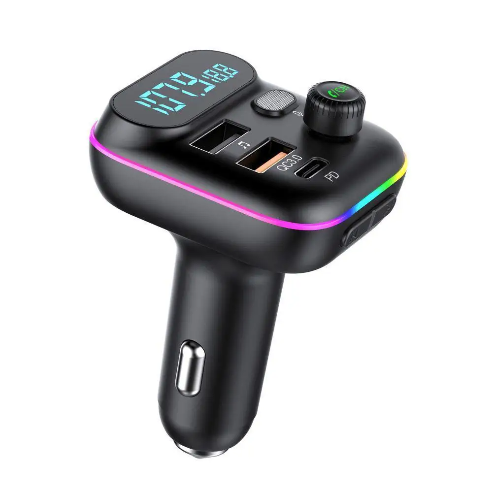 Автомобильный MP3-плеер Bluetooth FM-передатчик автомобильный передатчик PD18W QC3.0 двойной USB быстрая зарядка цветсветильник свет подходит для всех ...
Автомобильный MP3-плеер Bluetooth FM-передатчик автомобильный передатчик PD18W QC3.0 двойной USB быстрая зарядка цветсветильник свет подходит для всех ...