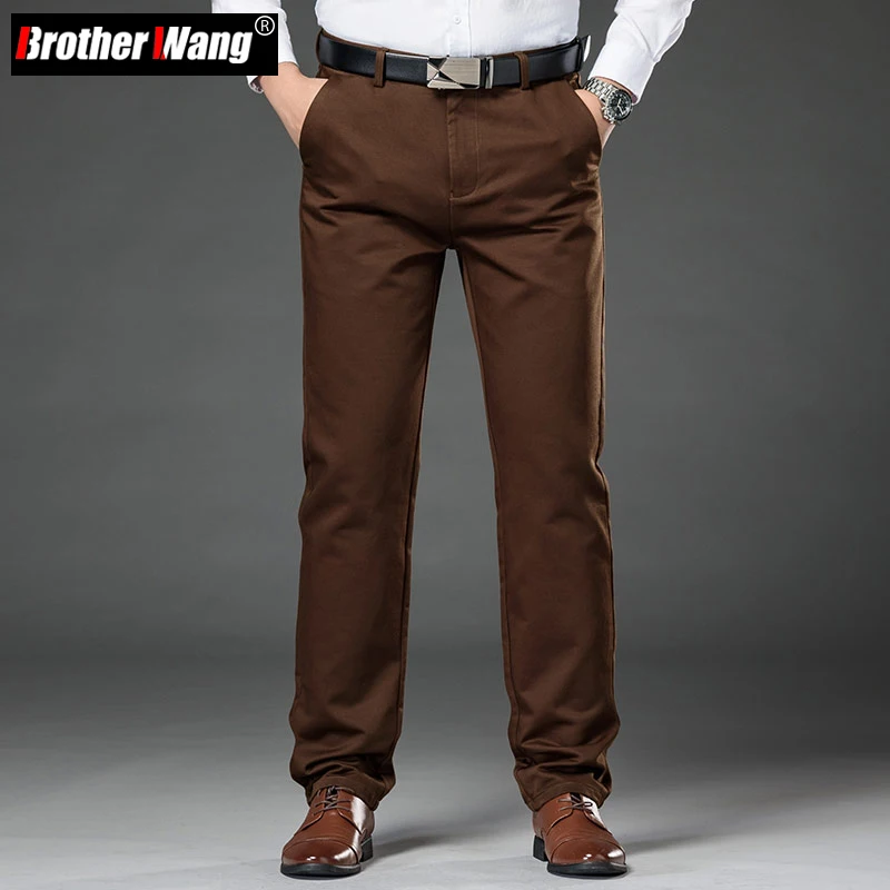2021 Autumn New Men's 98% Cotton Straight-leg Casual Pants Business Fashion Stretch Baggy Trousers Male Brand Clothing
2021 Autumn New Men's 98% Cotton Straight-leg Casual Pants Business Fashion Stretch Baggy Trousers Male Brand Clothing