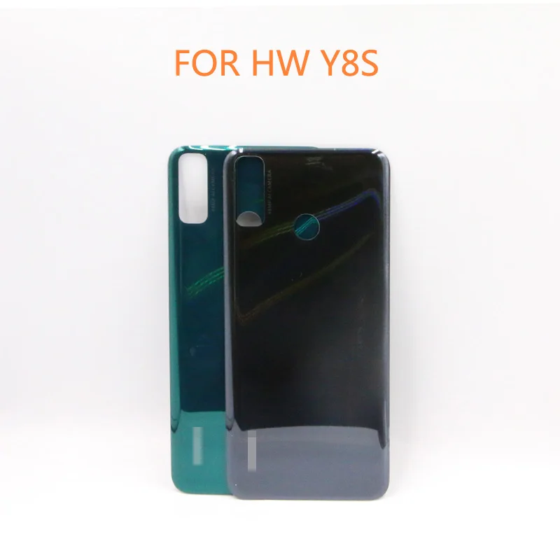 10 шт./лот задняя крышка батарейного отсека для huawei Y8S стеклянный корпус |