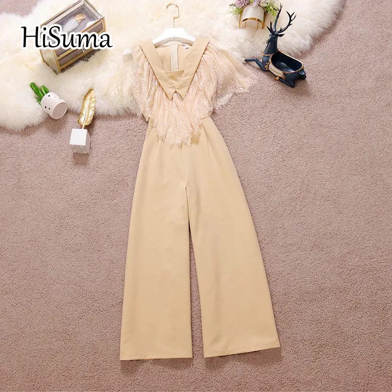 Женский шифоновый комбинезон, элегантный Облегающий комбинезон с V-образным вырезом, кружевными рукавами-бабочками и широкими штанинами, л... 
Женский шифоновый комбинезон, элегантный Облегающий комбинезон с V-образным вырезом, кружевными рукавами-бабочками и широкими штанинами, л...