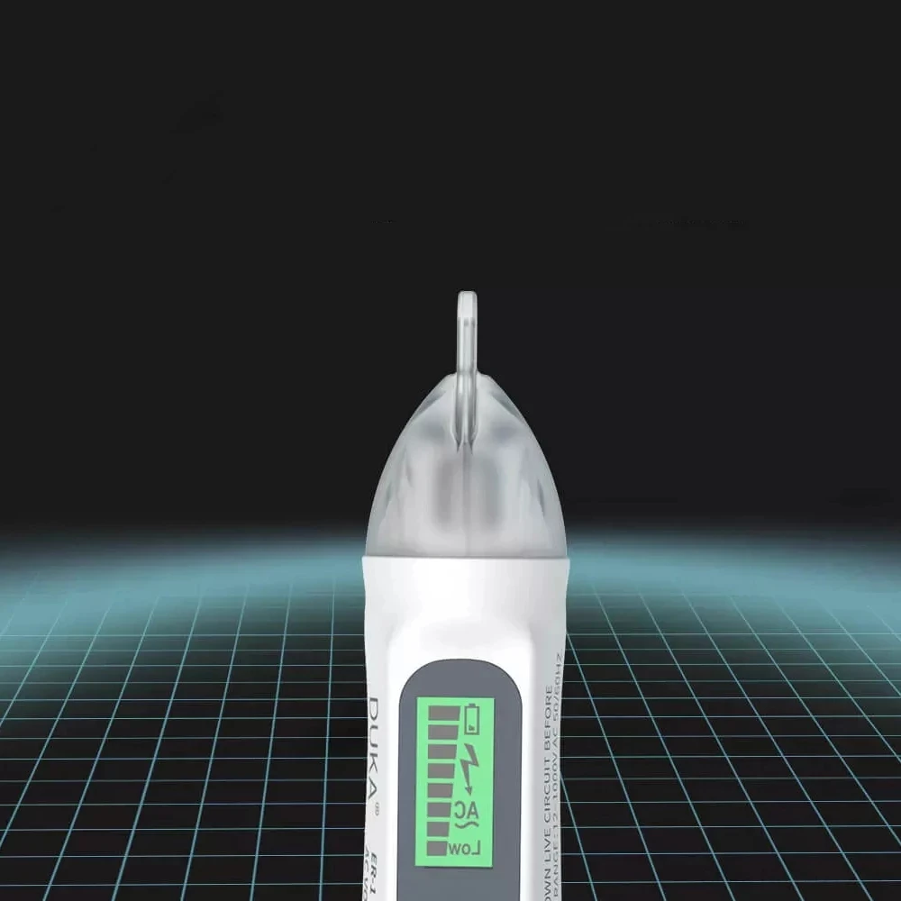 2021Youpin DUKA Electric indicator 12-1000V Non-Contact Socket Wall AC Power Outlet Voltage Detector Sensor Tester Pen LED light |