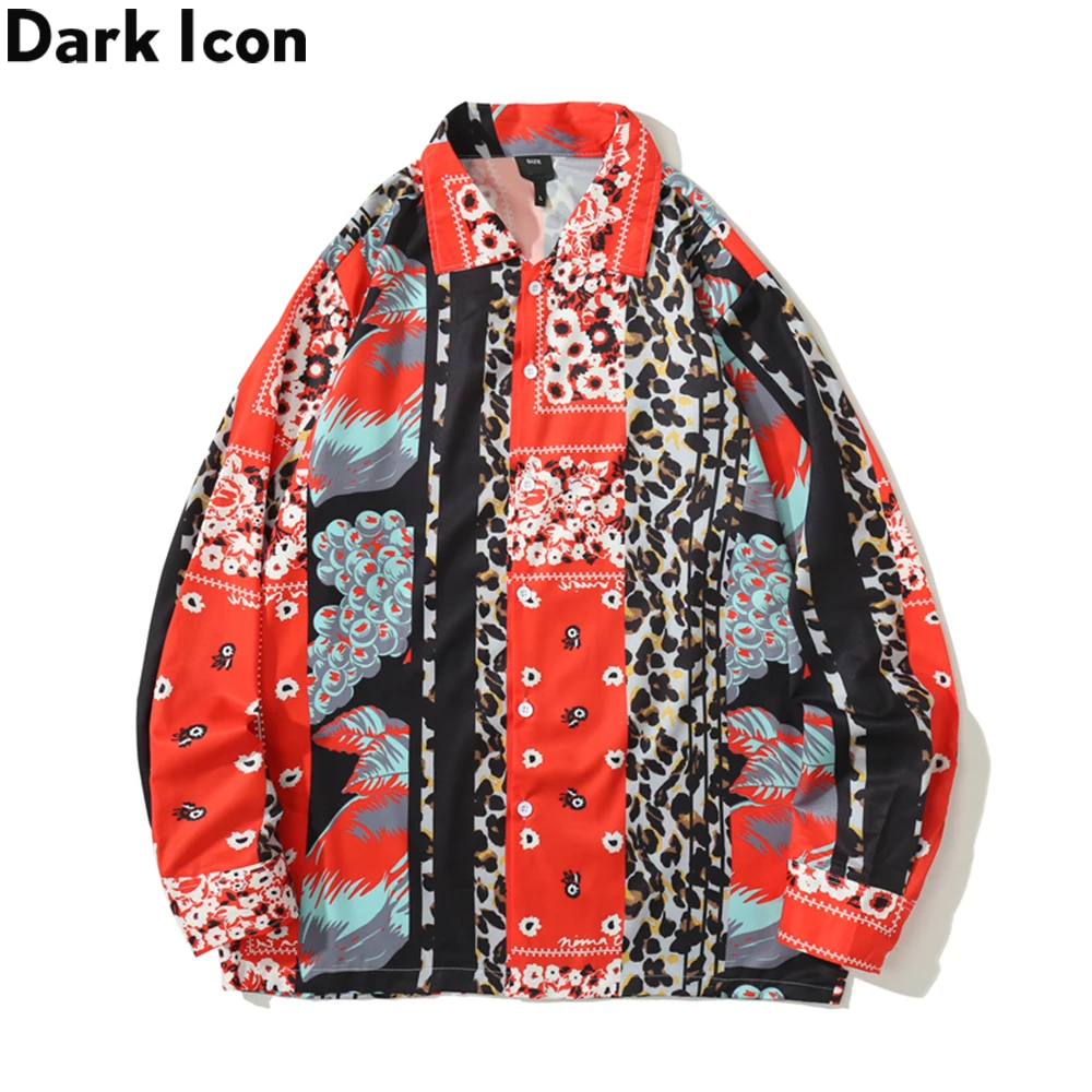 Dark Icon Leopard Floral Long Sleeve Men Women Shirts Autumn Thin Material Men's Shirt
Dark Icon Leopard Floral Long Sleeve Men Women Shirts Autumn Thin Material Men's Shirt