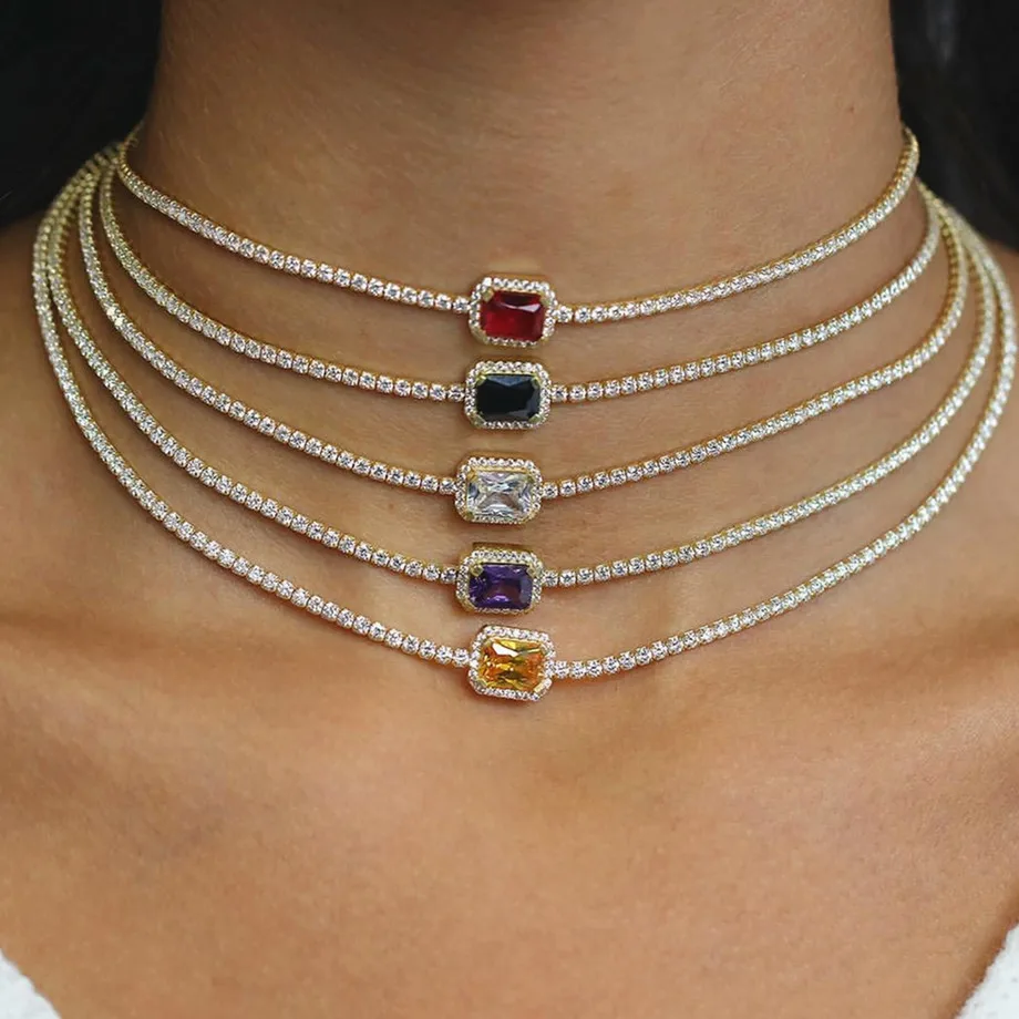 HIBRIDE Fashion Rectangle Cubic Zirconia Chokers Necklaces for Women Party Anniversary Dinner Dress Jewelry bijoux femme N-1864
HIBRIDE Fashion Rectangle Cubic Zirconia Chokers Necklaces for Women Party Anniversary Dinner Dress Jewelry bijoux femme N-1864
