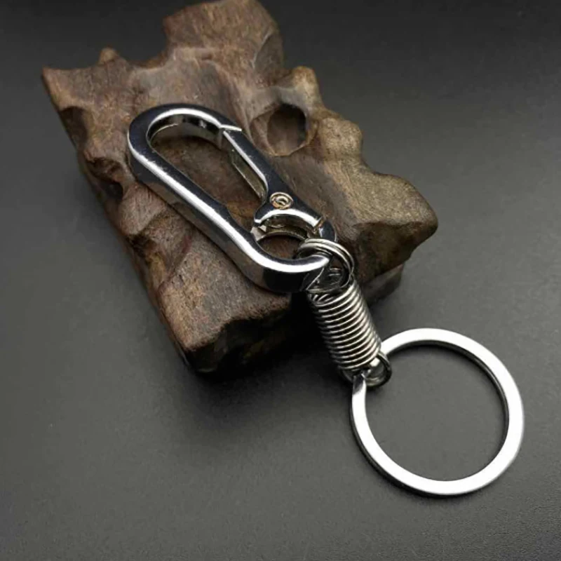 Buckle Hanging Retractable Keyring Stainless Steel Gourd Buckle Spring Belt Clip Loop Firm Keychain Fob Ring
Buckle Hanging Retractable Keyring Stainless Steel Gourd Buckle Spring Belt Clip Loop Firm Keychain Fob Ring