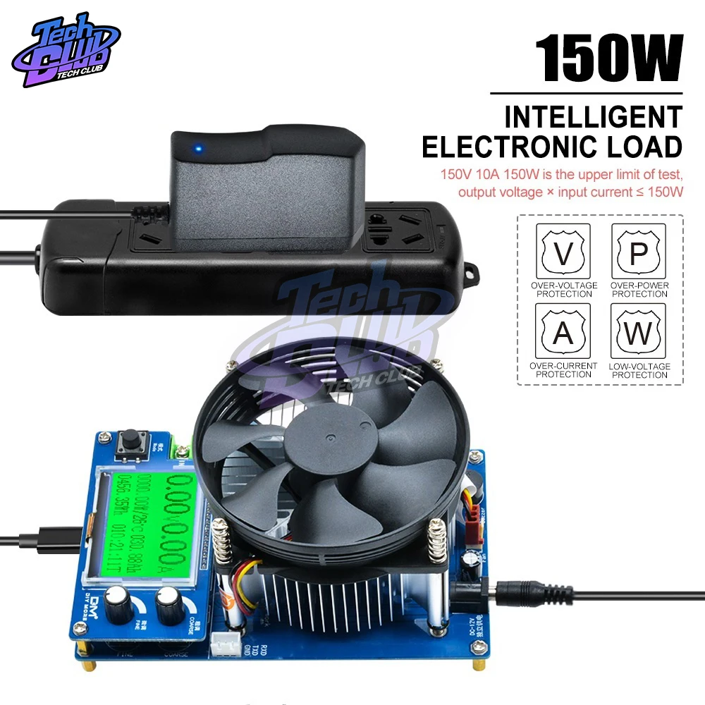 Регулируемый тестер емкости свинцово-кислотной и литиевой батареи, 150 Вт, 10 А
Регулируемый тестер емкости свинцово-кислотной и литиевой батареи, 150 Вт, 10 А